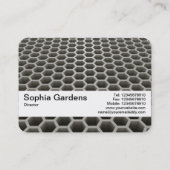 Carte De Visite Bande de texture V2 - Perspective de peigne de mie (Dos)
