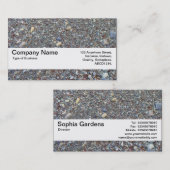 Carte De Visite Bande de texture V2 - Plage de galets (Devant / Derrière)