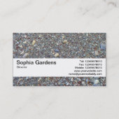 Carte De Visite Bande de texture V2 - Plage de galets (Dos)