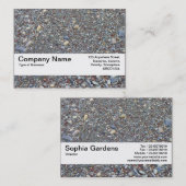 Carte De Visite Bande de texture V2 - Plage de galets (Devant / Derrière)