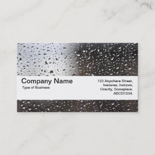 Carte De Visite Bande de texture V2 - Pluie sur une fenêtre