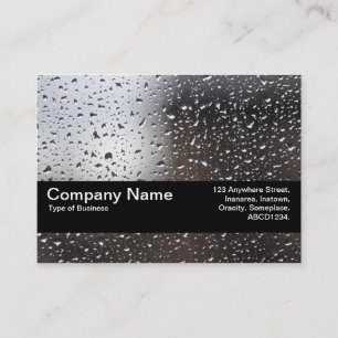 Carte De Visite Bande de texture V2 - Pluie sur une fenêtre