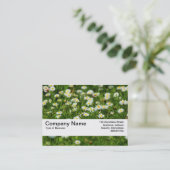 Carte De Visite Bande de texture V2 - Pré de marguerite (Debout devant)
