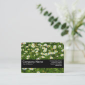 Carte De Visite Bande de texture V2 - Pré de marguerite (Debout devant)
