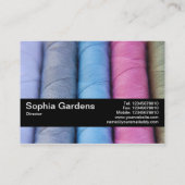 Carte De Visite Bande de texture V2 - Roulettes de coton (Dos)