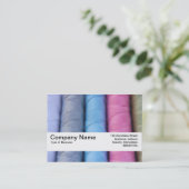 Carte De Visite Bande de texture V2 - Roulettes de coton (Debout devant)