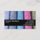 Carte De Visite Bande de texture V2 - Roulettes de coton (Dos)