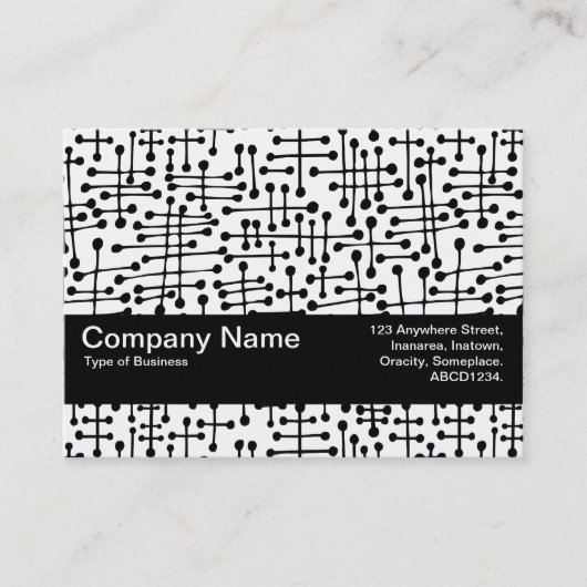 Carte De Visite Bande de texture V2 - Spots connectés (Devant)
