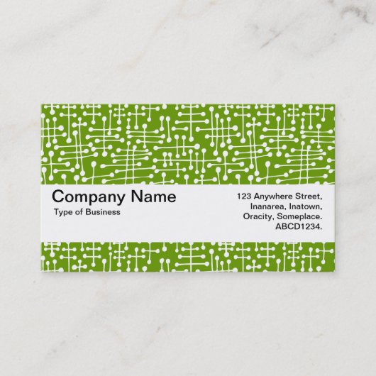 Carte De Visite Bande de texture V2 - Spots connectés II (Devant)