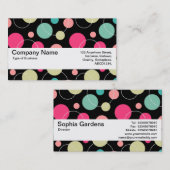 Carte De Visite Bande de texture V2 - Spots et cercles 150816 (Devant / Derrière)