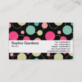 Carte De Visite Bande de texture V2 - Spots et cercles 150816 (Dos)