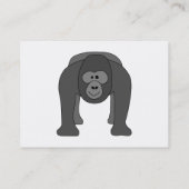 Carte De Visite Bande dessinée de gorille (Dos)