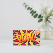 Carte De Visite Bande dessinée Pop Art BAM! (Debout devant)