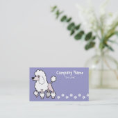 Carte De Visite Bande dessinée standard/caniche de miniature/jouet (Debout devant)