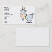 Carte De Visite bande dessinée stupide billy chèvre (Devant / Derrière)