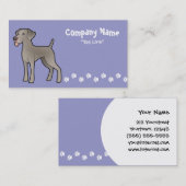 Carte De Visite Bande dessinée Weimaraner (Devant / Derrière)