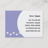 Carte De Visite Bande dessinée Yorkshire Terrier (cheveux courts (Dos)