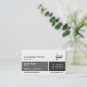 Carte De Visite Bande divisée - Nuances de gris (Debout devant)