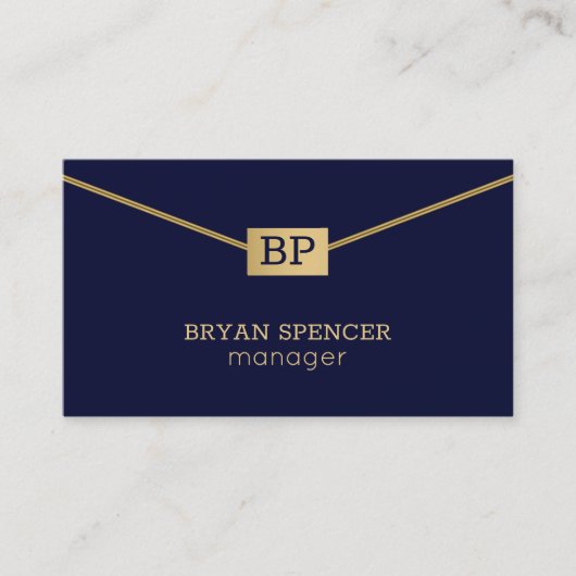 Carte De Visite Bande d'or (Devant)