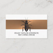 Carte De Visite Bande d'or rose - Cockroach noir - Lutte antiparas (Devant)