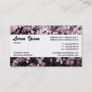 Carte De Visite Bande du centre 035 - Cerry Blossom
