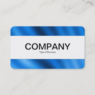 Carte De Visite Bande du centre (bordé) - Indigo Gradient