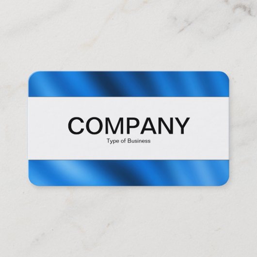 Carte De Visite Bande du centre (bordé) - Indigo Gradient (Devant)