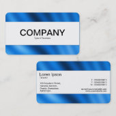 Carte De Visite Bande du centre (bordé) - Indigo Gradient (Devant / Derrière)