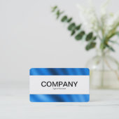 Carte De Visite Bande du centre (bordé) - Indigo Gradient (Debout devant)