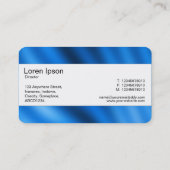 Carte De Visite Bande du centre (bordé) - Indigo Gradient (Dos)