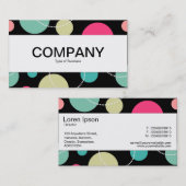 Carte De Visite Bande du centre (bordé) - Spots et cercles 150816 (Devant / Derrière)