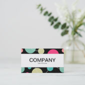 Carte De Visite Bande du centre (bordé) - Spots et cercles 150816 (Debout devant)