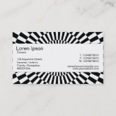 Carte De Visite Bande du centre - Op Art 01 (Dos)