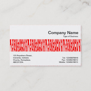 Carte De Visite Bande du milieu - Abstrait 280314 - Rouge