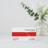 Carte De Visite Bande du milieu - Anneaux concentriques - Rouge (Debout devant)