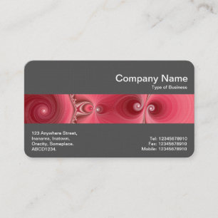 Carte De Visite Bande du milieu (gris 70pc) - Fractal 03