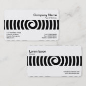 Carte De Visite Bande du milieu - Spirale - Noir (Devant / Derrière)