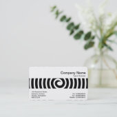 Carte De Visite Bande du milieu - Spirale - Noir (Debout devant)