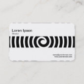 Carte De Visite Bande du milieu - Spirale - Noir (Dos)