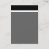 Carte De Visite Bande en-tête V - Noir avec Vert foncé 003300 (Dos)