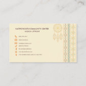 Carte De Visite Bande géométrique minimale Tribal moderne (Dos)