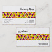 Carte De Visite Bande intermédiaire - Motif hexagonal 01 (Devant / Derrière)