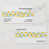 Carte De Visite Bande intermédiaire - Motif hexagonal 03 (Devant / Derrière)