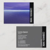 Carte De Visite Bande latérale - Aube violette (Devant / Derrière)