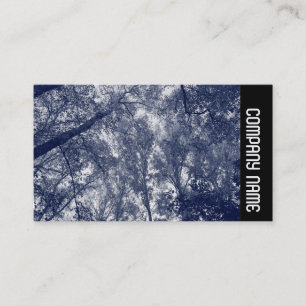Carte De Visite Bande latérale - Automne bleu