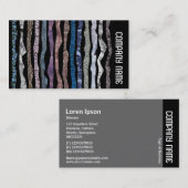 Carte De Visite Bande latérale - Bandes minérales (Devant / Derrière)