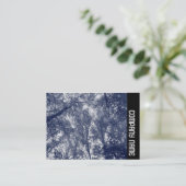 Carte De Visite Bande latérale - Bleu Automne (Debout devant)
