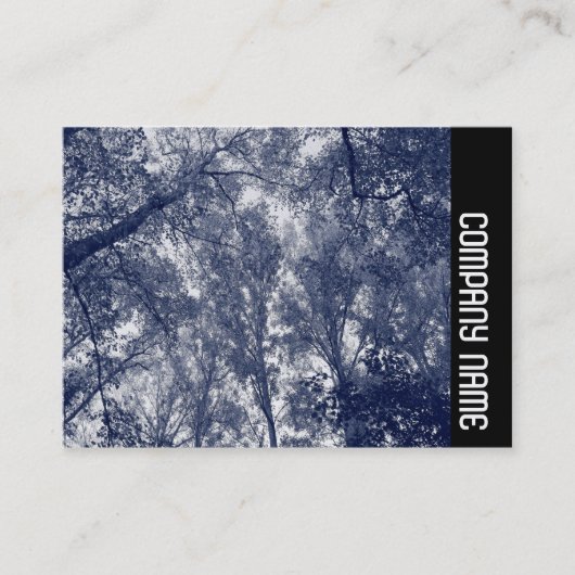 Carte De Visite Bande latérale - Bleu Automne (Devant)