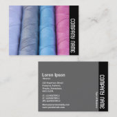 Carte De Visite Bande latérale - bobines de coton (Devant / Derrière)