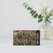 Carte De Visite Bande latérale - Branches dorées (Debout devant)